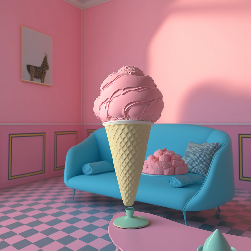 3D hyper realistic ice cream by Roones on Dribbble