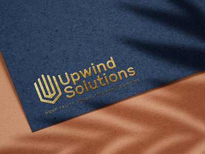 Upwind Solutions branding design graphic design logo typography ui ux