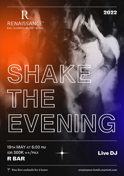 Shake That Evening flyer design