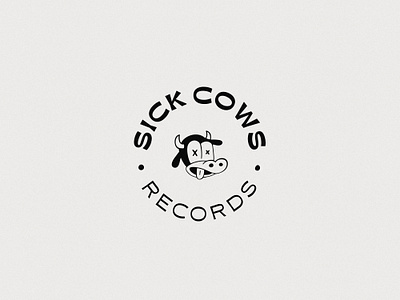 Sickcows Records – Branding branding flat illustration illustrator logo vector