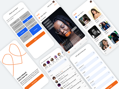 LOML; dating application on mobile design mobileapp productdesign ui uiuxdesign ux