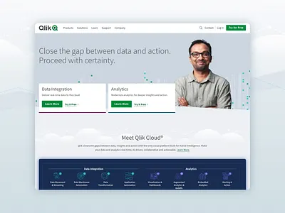 SaaS Marketing Website Visual Design hero homepage infographic saas visual design website