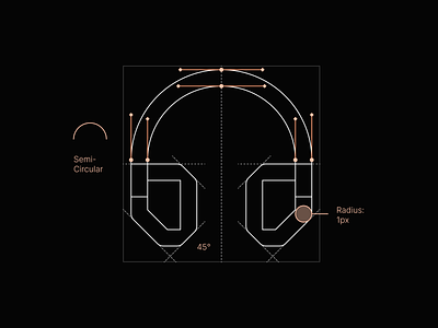 Headphone Icon Construction construction design guidelines headphones icon math times joy symbol system