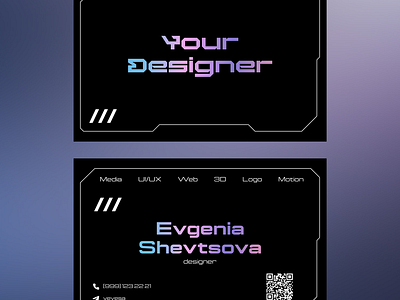 Designer's business card business card business card design card design typography