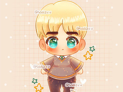 Draco Malfoy - Harry Potter Fanart Kawaii adorable adorable lovely artwork concept creative cute art design digitalart illustration