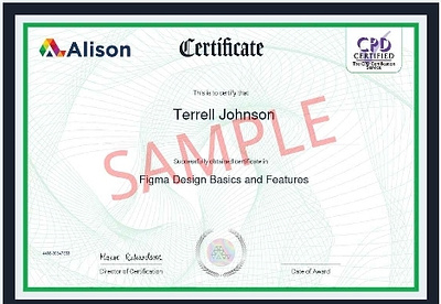 My Alison Figma Certificate 🏆 app branding design graphic design illustration logo typography ui ux vector