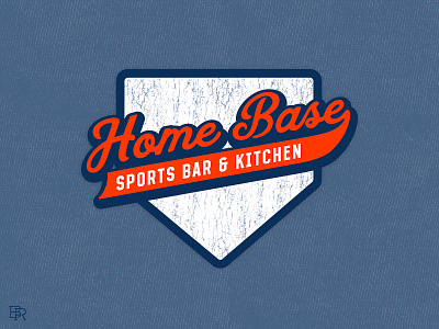 Home Base logo design_BRD_4-28-23 baseball branding design logo retro vector vintage