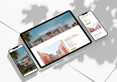 Cove Estate Website Design(UI/UX) - UAE Based Real Estate branding ui