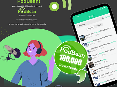 PodBean passion project! 📻 app branding design graphic design illustration logo typography ui ux vector