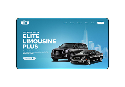 Elite Website Design (UI/UX)- Limousine Service branding graphic design ui