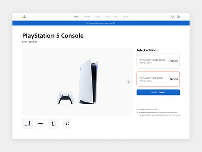 E-Commerce Shop - Daily UI 012 daily ui daily ui 012 e commerce minimal playstation product single item