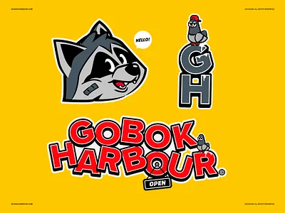 Gobok Harbour Merch Store branding character design ecommerce emblem graphic design illustration logo malaysia merch tshirt vector