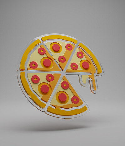 3d pizza icon 3d chess icon pepperoni pizza