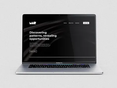 MAR Home Page brand identity branding design graphic design identity landing page logo logo design ui vector