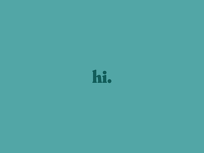 Hello Dribbble! branding design graphic design typography