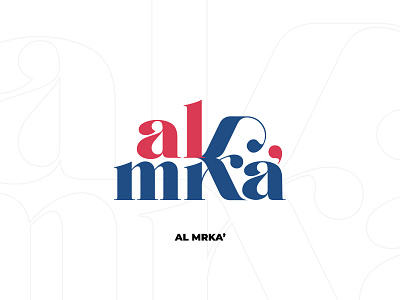 Al Mrka logo ( English Version ) arab arabian brand branding branding identity calligraphy gulf ksa logo markaa saudi arabia typography