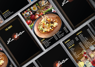 La Biaza Book Menu Project book menu food menu graphic design menu design