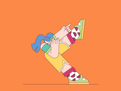 People having fun! 12/25 body character character design fun girl girl illustration happy illustration people sneakers ui vector woman