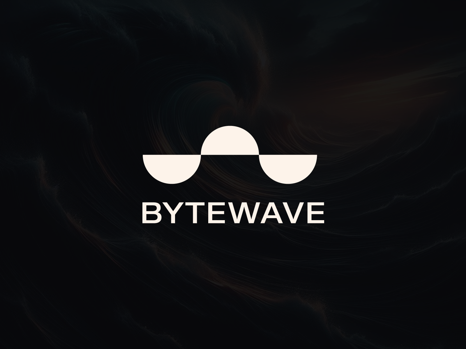 BYTEWAVE branding design geometrical geometry graphic design icon logo logo design logoform logotype minimal shapes wave