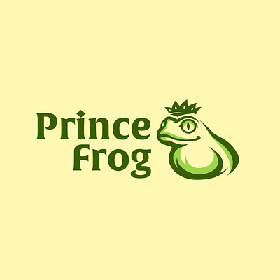 Prince Frog animal logo cute logo logo logo design logo for sale logodesigner logomaker