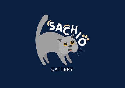 Cat Cattery Logo cat cat logo design logo logo design vector