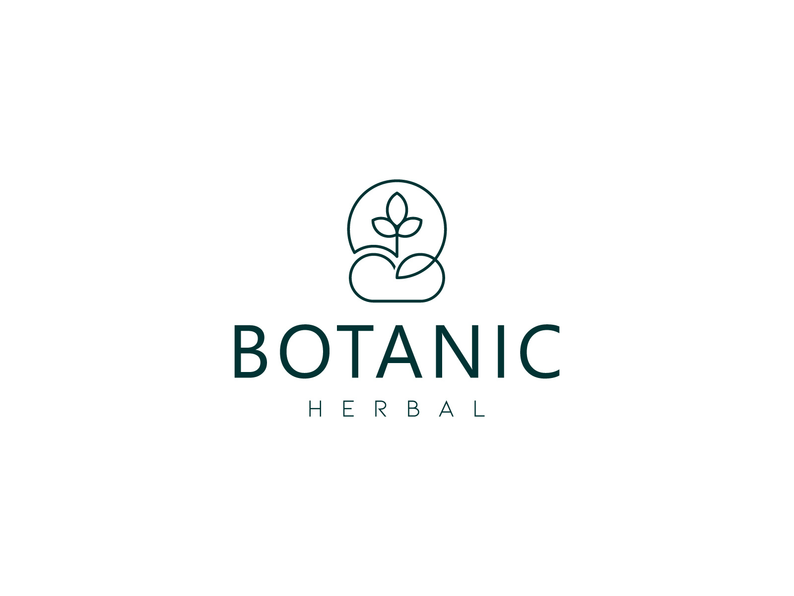 Botanic Logo, Branding, Symbol, Monogram, Letter Mark B + Plant by Md ...