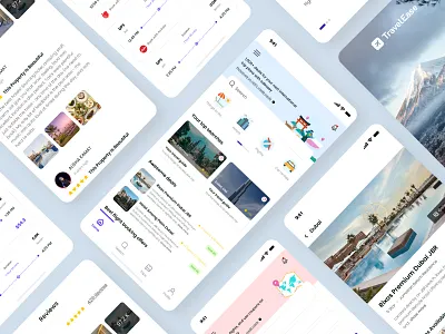 TravelEase - Travel mobile app app design mobile app mobile design travel travel app travel mobile app ui ux
