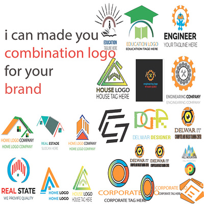 combination logo branding design graphic design illustration logo typography vector