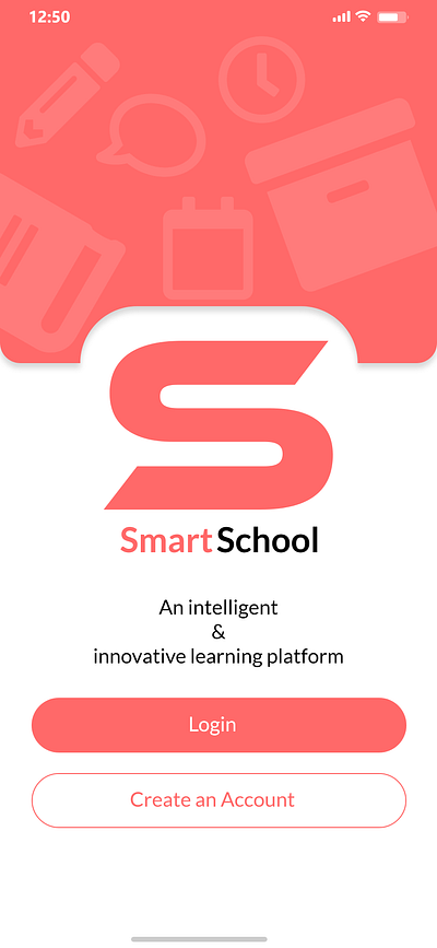 Smart School Android Project app design ui ux