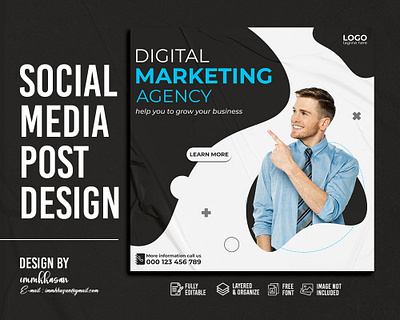 social media post design advertising agency banner branding design digital facebook post instagram post marketing media post social