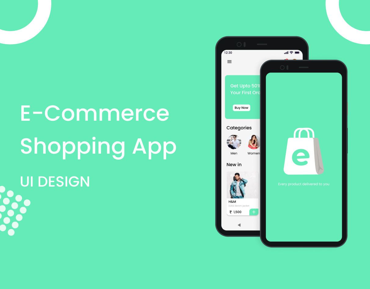 E-Commerce Shopping app UI Design branding graphic design ui