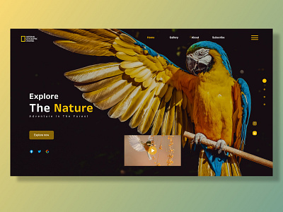 Hero page design by Fahim ahmed ome on Dribbble