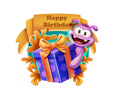 Happy Birthday branding character design graphic design illustration illustrator photoshop