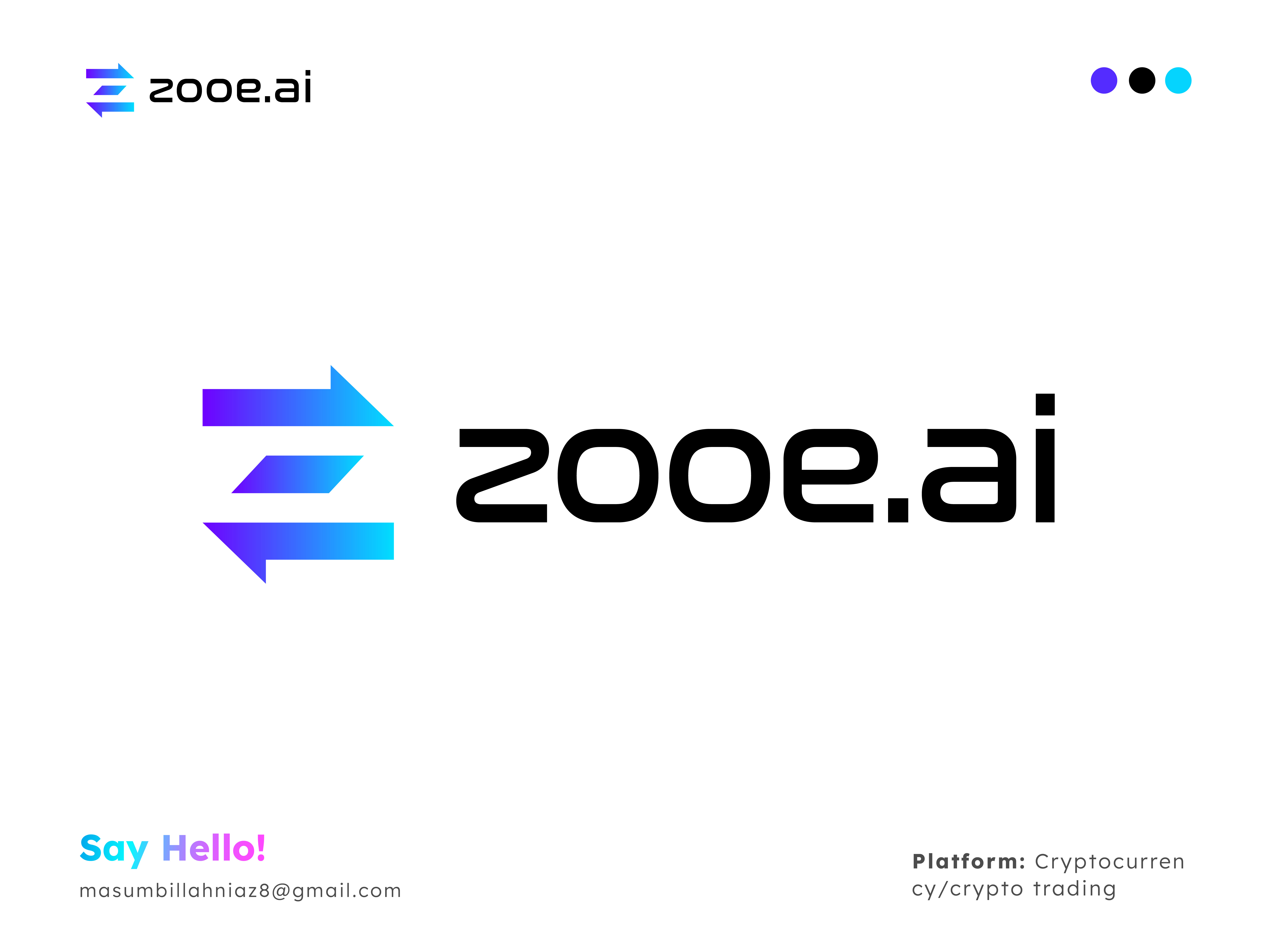 crypto exchange ai logo design & branding by Masum Billah ✪ on Dribbble