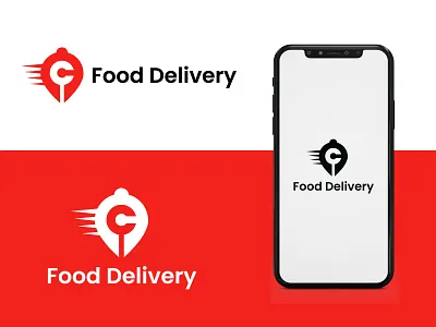Food Delivery logo concept app design brand identity branding delivery design fast food food app logo food branding graphic design illustration logo logo design logotype minimalist modern logo quick startup logo ui vector