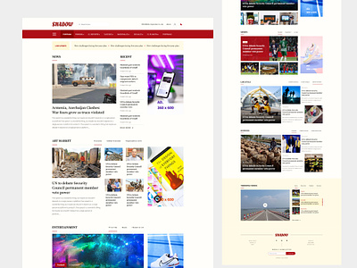 Online News Website Design news newspaper landing page design newspaper website design online news ui design web design website website design