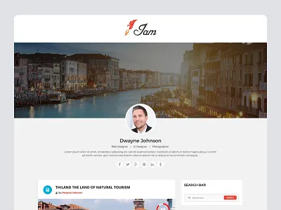 I am | Personal Blogging Template author blog blogging creative ix studio ixstudio minimal news one page personal post posts simple template wordpress writing