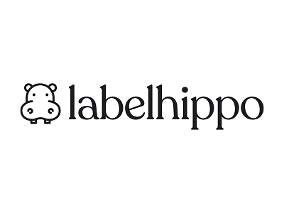 LabelHippo branding illustration logo logo design