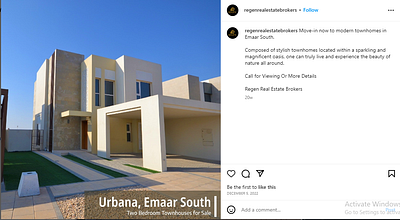 Showcasing a Dynamic Instagram Page Design for Real Estate branding graphic design ui