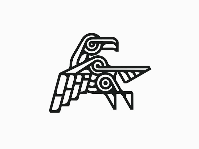 crow logomark design by @anhdodes 3d anhdodes anhdodes logo animal logo animation bird logo branding crow logo design graphic design illustration logo logo design logo designer logodesign minimalist logo minimalist logo design motion graphics raven logo ui