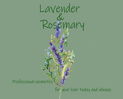 Lavander&Rosemary branding design illustration logo