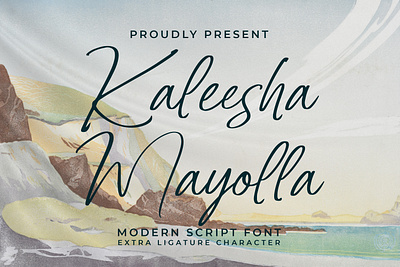 Kaleesha Mayolla - Modern Script Font graphic