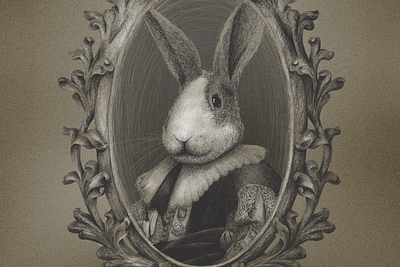 Dimitry's portrait brush bunny design illustration mexico