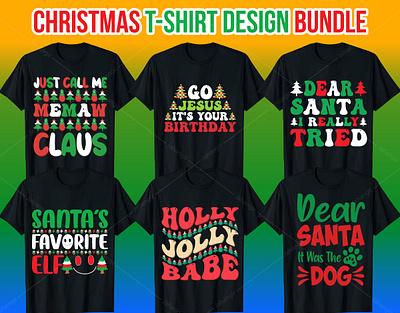 Best Selling Christmas T-Shirt Design Bundle branding bundle christmas design graphic design illustration newshirt svg t shirt design tshirtdesign typography vector