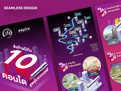 Isometric Map & Content on Social Media branding content graphic design illustration isometric map social media