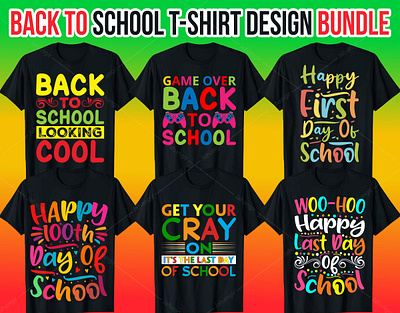 Back To School T-Shirt Design Bundle branding design graphic design illustration logo tshirtdesign typography ui ux vector