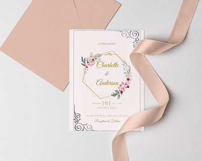 Elegant Wedding Card Design cards ceremony elegant event greeting cards greetings invitation wedding