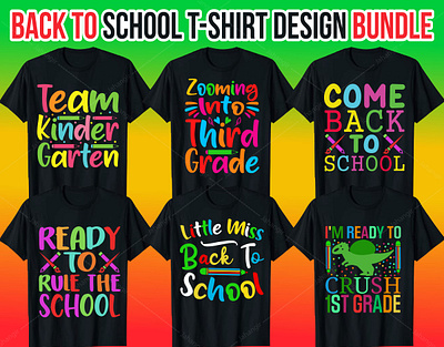 Back To School T-Shirt Design Bundle branding design graphic design illustration logo tshirtdesign typography ui vector