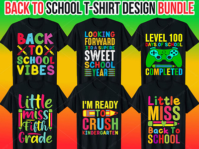 Back To School Bundle T-shirt Design - 100 Designs - Buy t-shirt