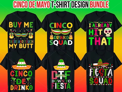 Cinco De Mayo T-Shirt Design Bundle branding design graphic design illustration logo tshirtdesign typography ui vector